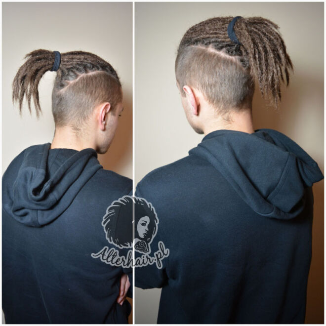 080 dredy dready na samuraja top knot kitka krotkie meskie alterhair trojmiasto